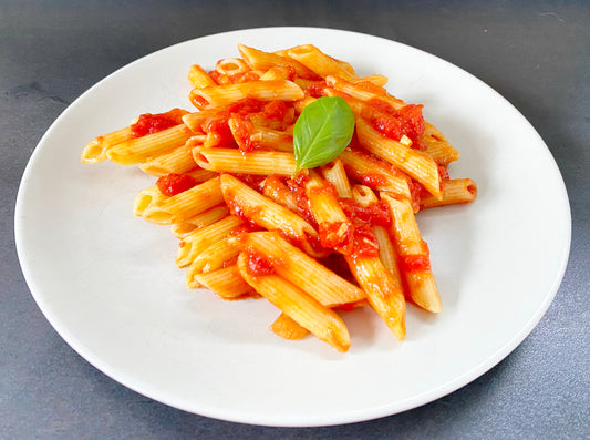 Penne mit italienischen Tomatensoße