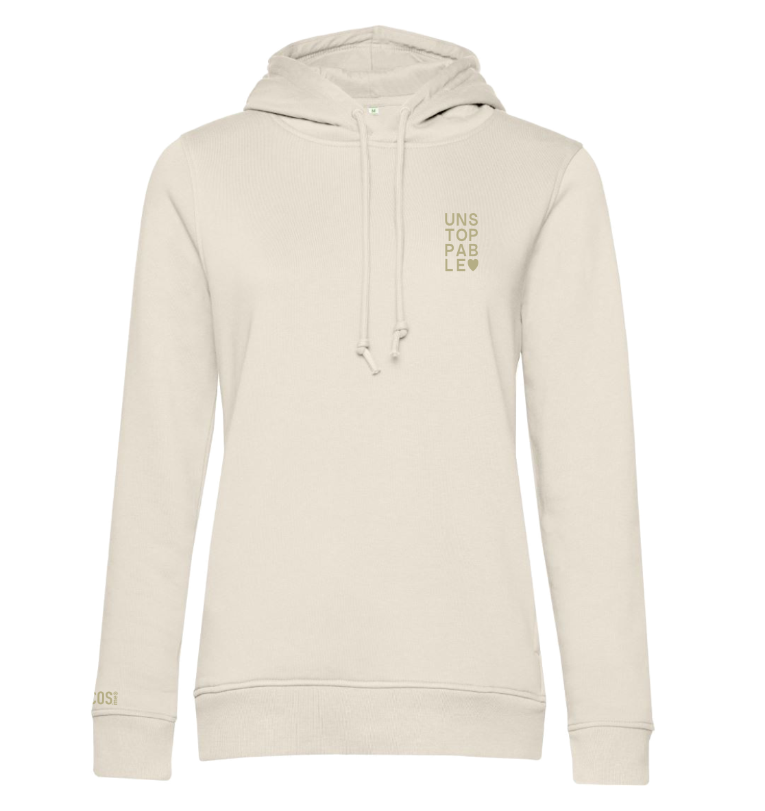 Hoodie_UNSTOPPABLE_Off White_Fronf