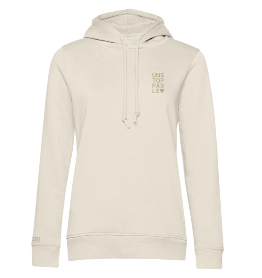 Hoodie_UNSTOPPABLE_Off White_Fronf