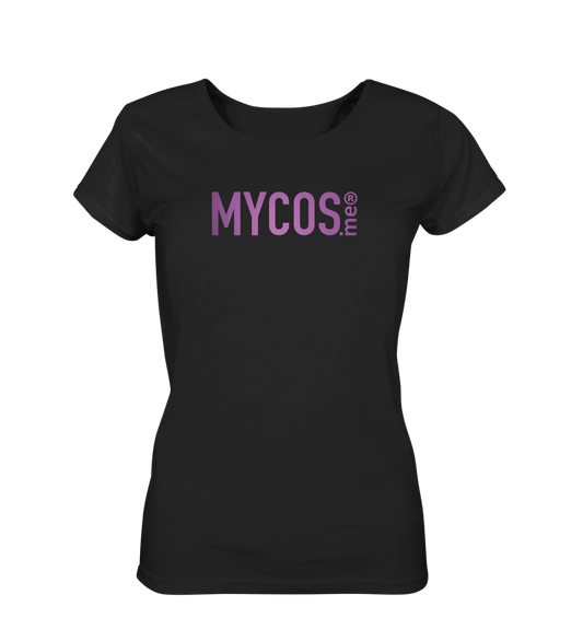 Damen T-Shirt MYCOS.me® - Black-Sparkling Pink