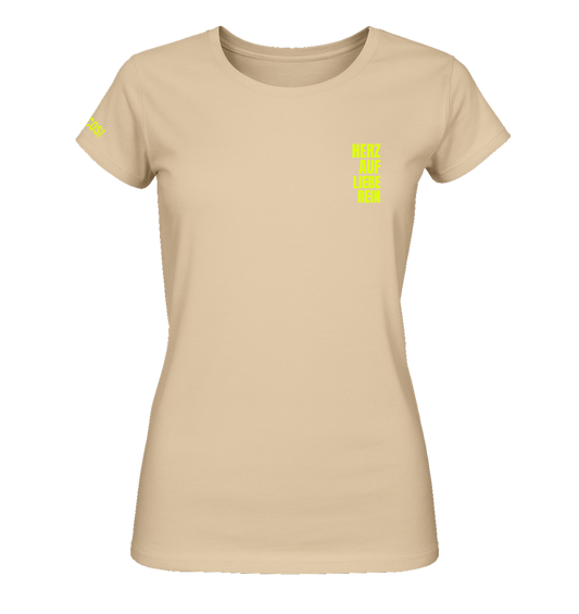 Damen T-Shirt - Herz auf Liebe rein
