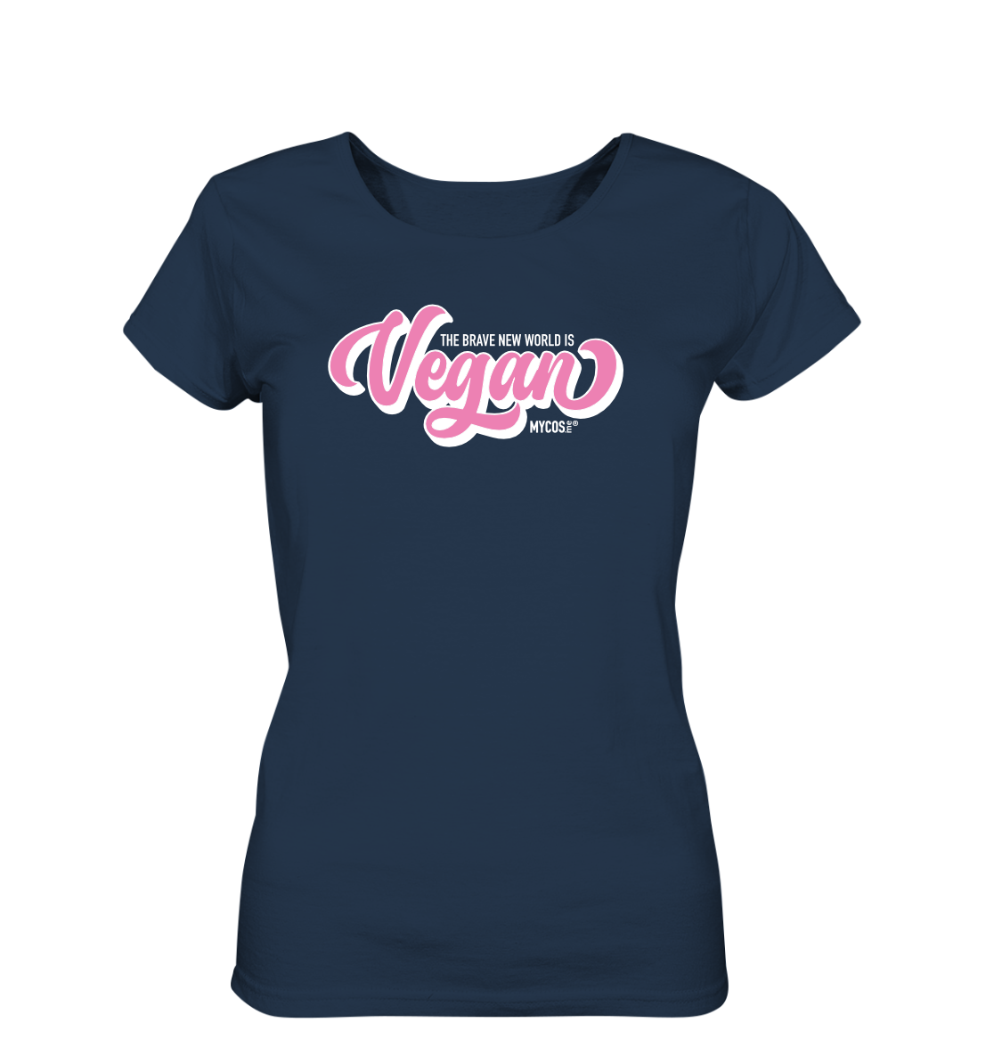Damen T-Shirt Brave New World is VEGAN
