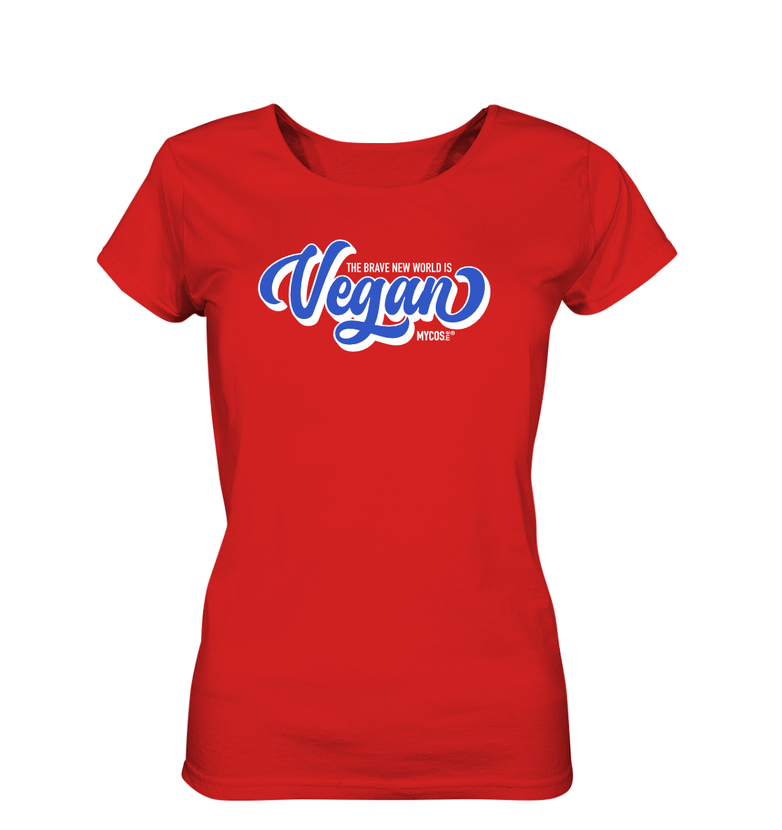 Damen T-Shirt Brave New World is VEGAN