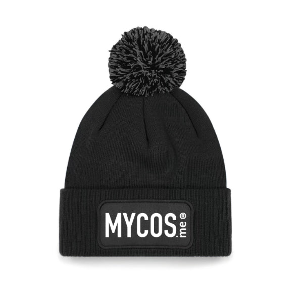 Beanie Winter Pompon MYCOS.me® Black