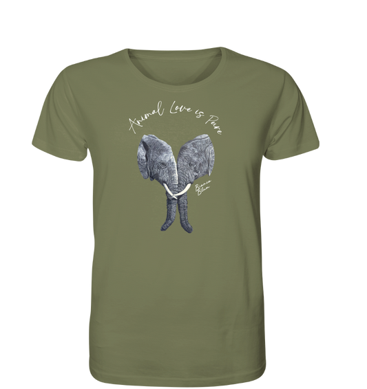 Herren T-Shirt Elefant Love