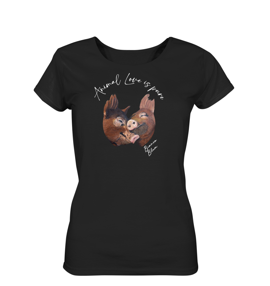 Damen T-Shirt Pig Love