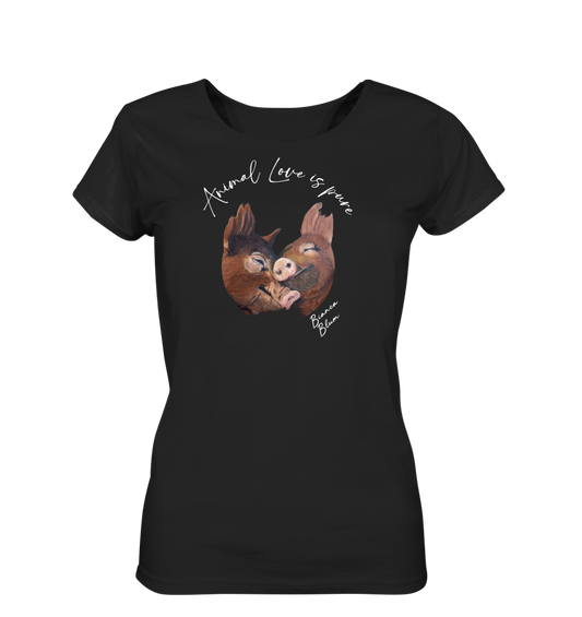 Damen T-Shirt Pig Love