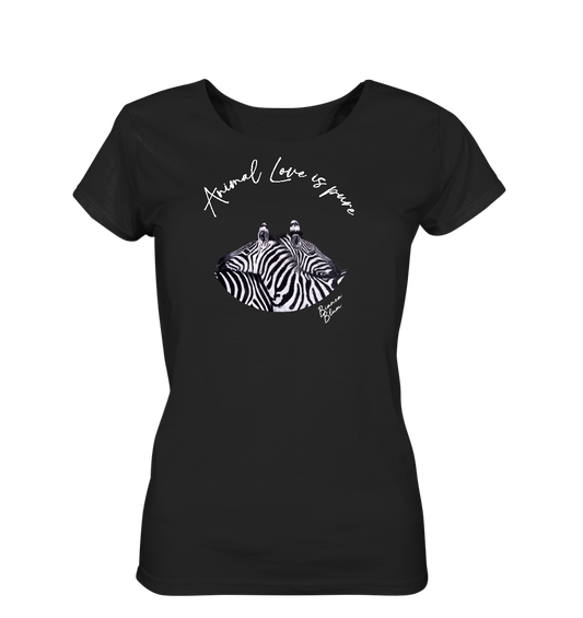 Damen T-Shirt Zebra Love