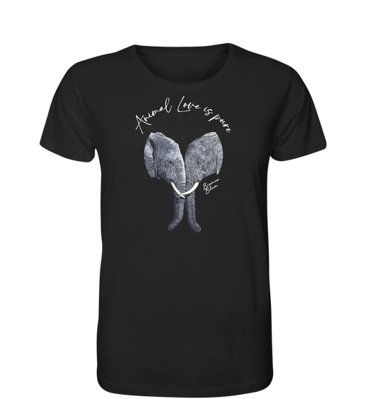 Herren T-Shirt Elefant Love