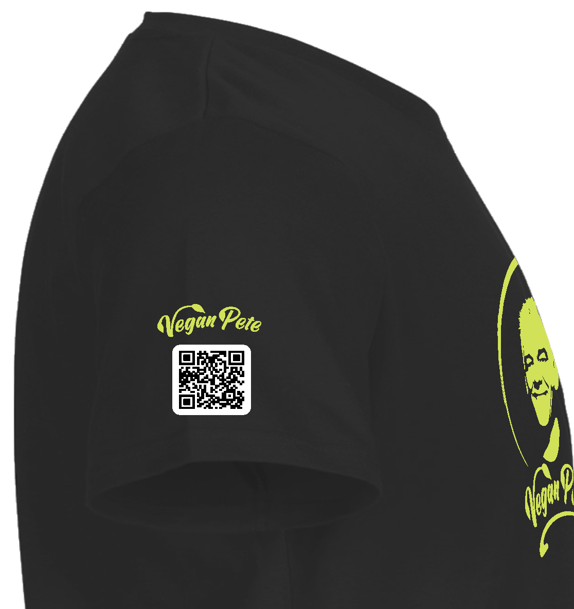 T-Shirt_Vegan_Pete_Schwarz_rechte Seite