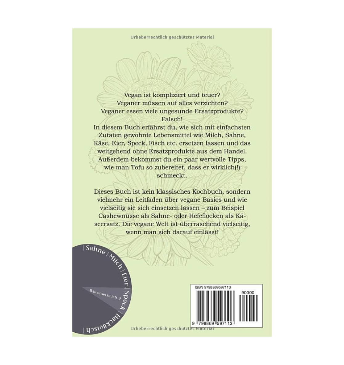 Buch von UlrikeSteiner, "BasiswissenVegan"_Back