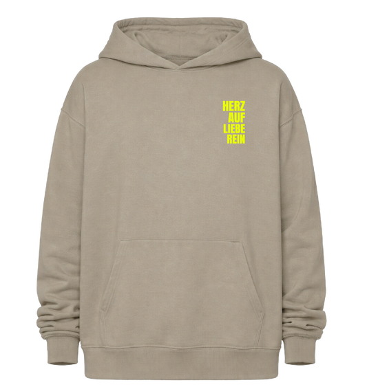 Unisex Oversized Hoodie - Herz Auf Liebe Rein