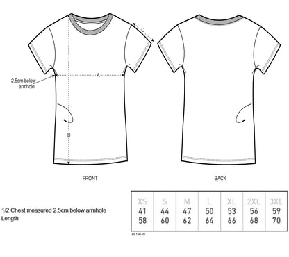 Damen T-Shirt - Herz auf Liebe rein