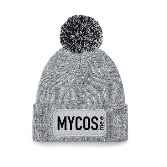 Beanie Winter Pompon MYCOS.me® Grey