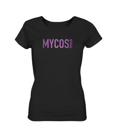 Damen T-Shirt MYCOS.me® - Black-Sparkling Pink