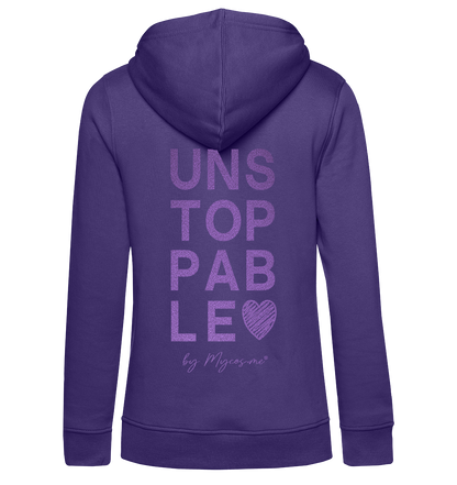 Damen Hoodie - Unstoppable Purple Electric