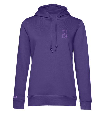 Damen Hoodie - Unstoppable Purple Electric