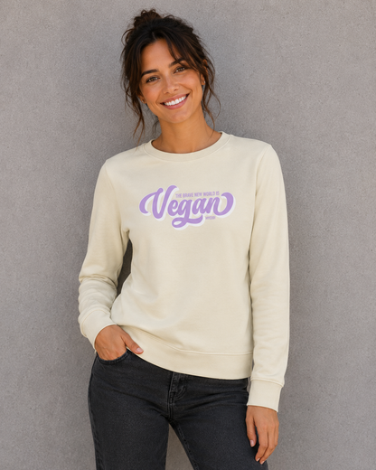Damen Sweatshirt - Brave New World is VEGAN
