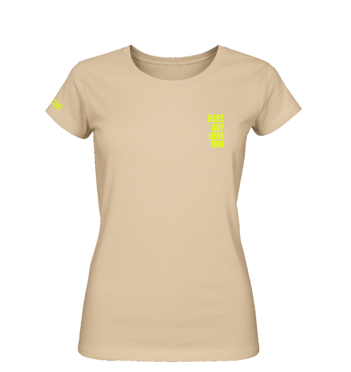 Damen T-Shirt - Herz auf Liebe rein