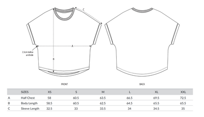 Vegan Damen T-Shirt Oversized Animal Rights (Einzelstück)