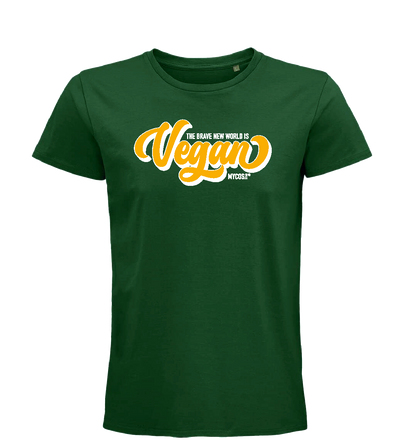 Herren T-Shirt Brave New World is VEGAN (Einzelstück)