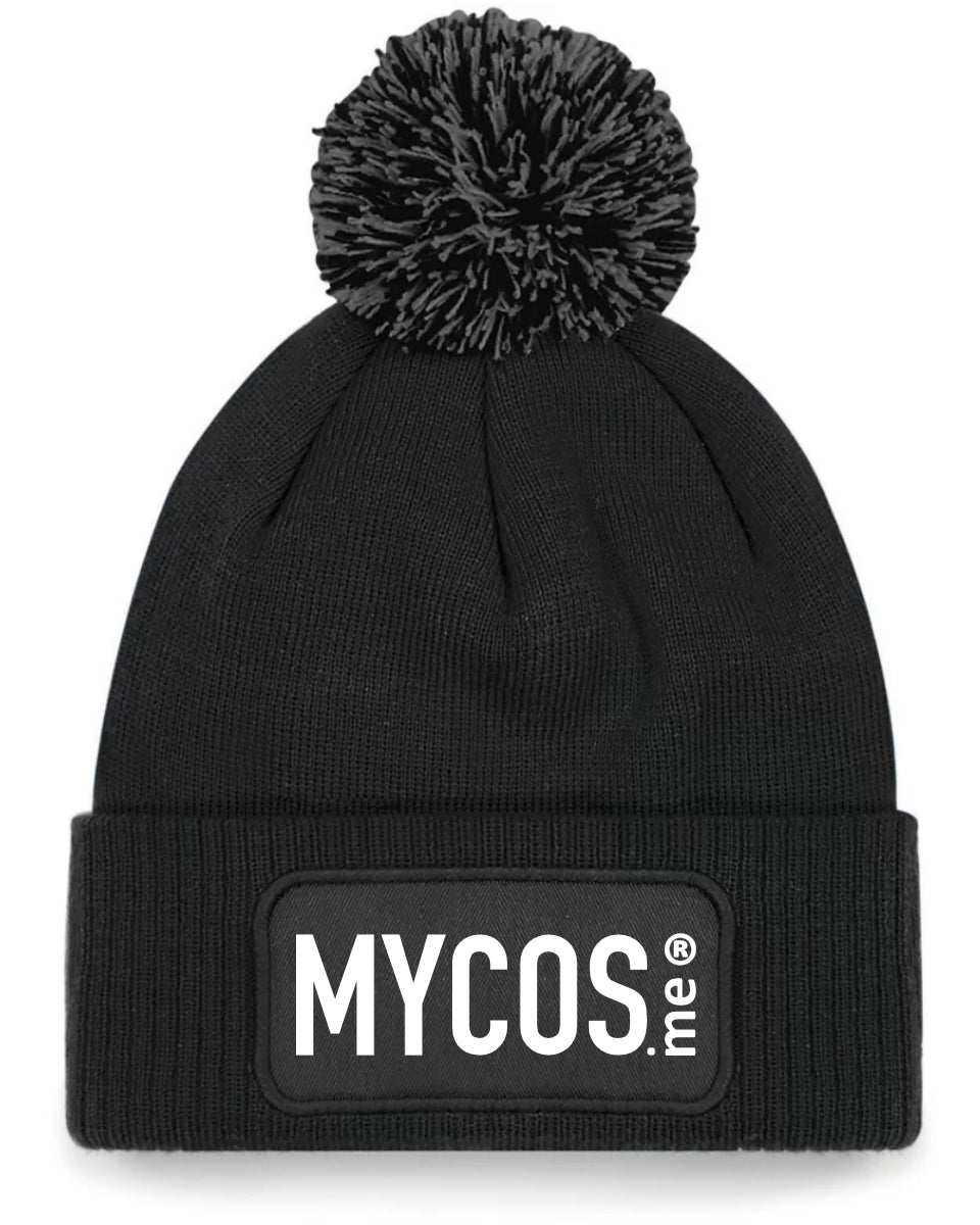 Beanie Winter Pompon MYCOS.me® Grey