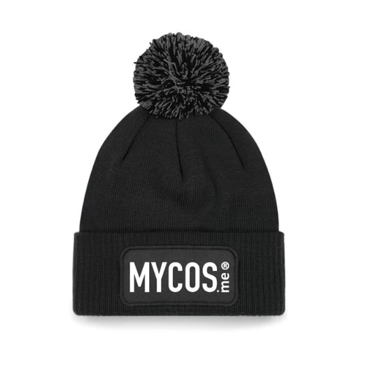 Beanie Winter Pompon MYCOS.me® Black