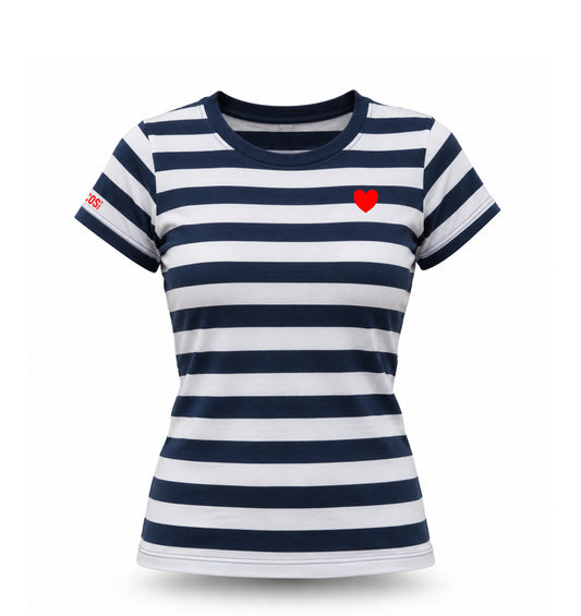 T-Shirt -Stripes-N-Heart