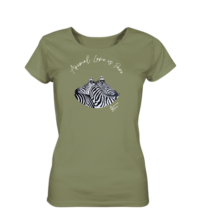 Damen T-Shirt Zebra Love