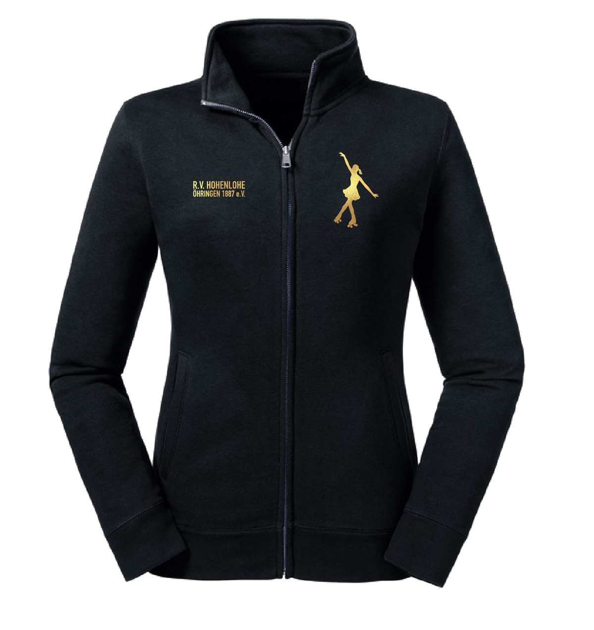 Damen Sweatjacke - RV Öhringen Rollkunstlauf Gold Edition