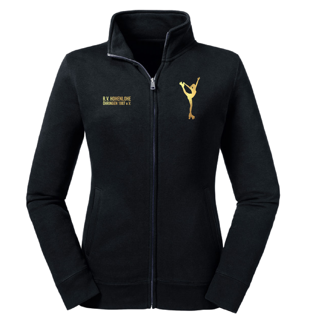 Damen Sweatjacke - RV Öhringen Rollkunstlauf Gold Edition V1