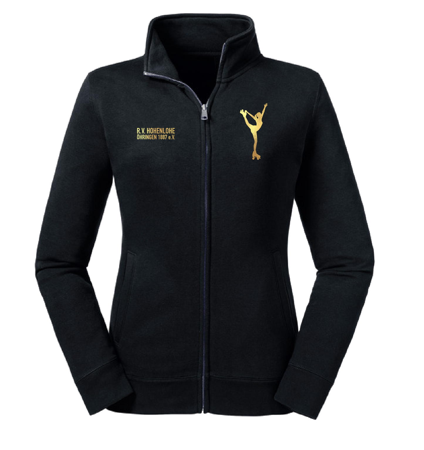 Damen Sweatjacke - RV Öhringen Rollkunstlauf Gold Edition V2