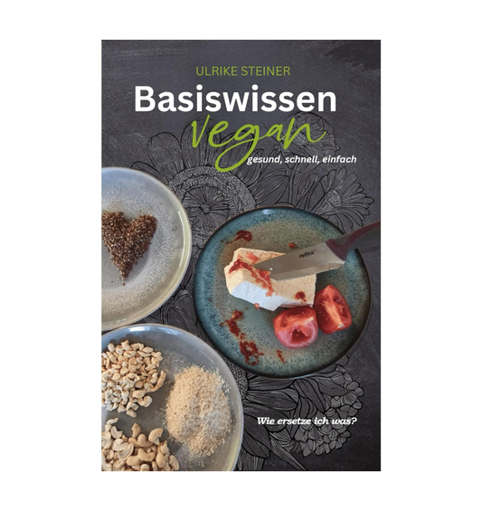 Buch von UlrikeSteiner, "BasiswissenVegan"_Front