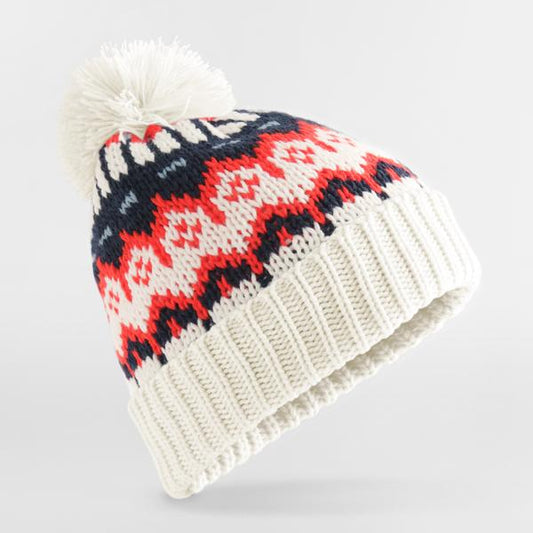 Beanie Retro Ski - White Snow